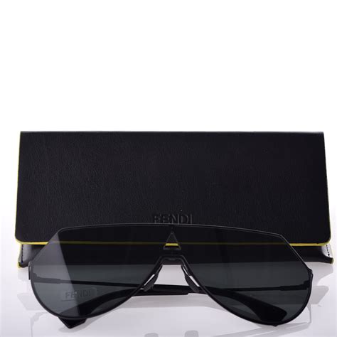 FENDI Metal Mirrored Eyeline Sunglasses FF 0193/S Black 